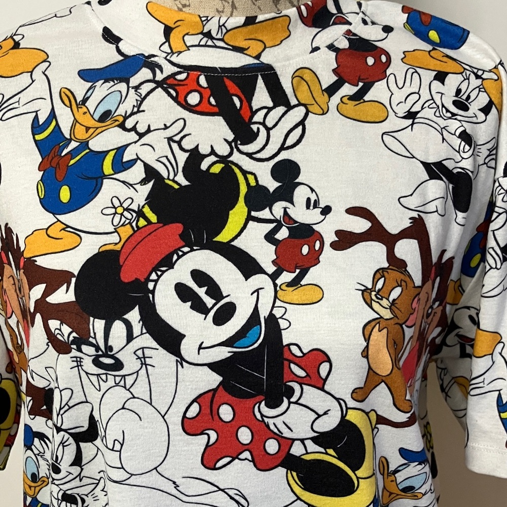 Lollipop Bangkok Cartoon Oversized Graphic Tee Unisex Sz XL White - Picture 3 of 4